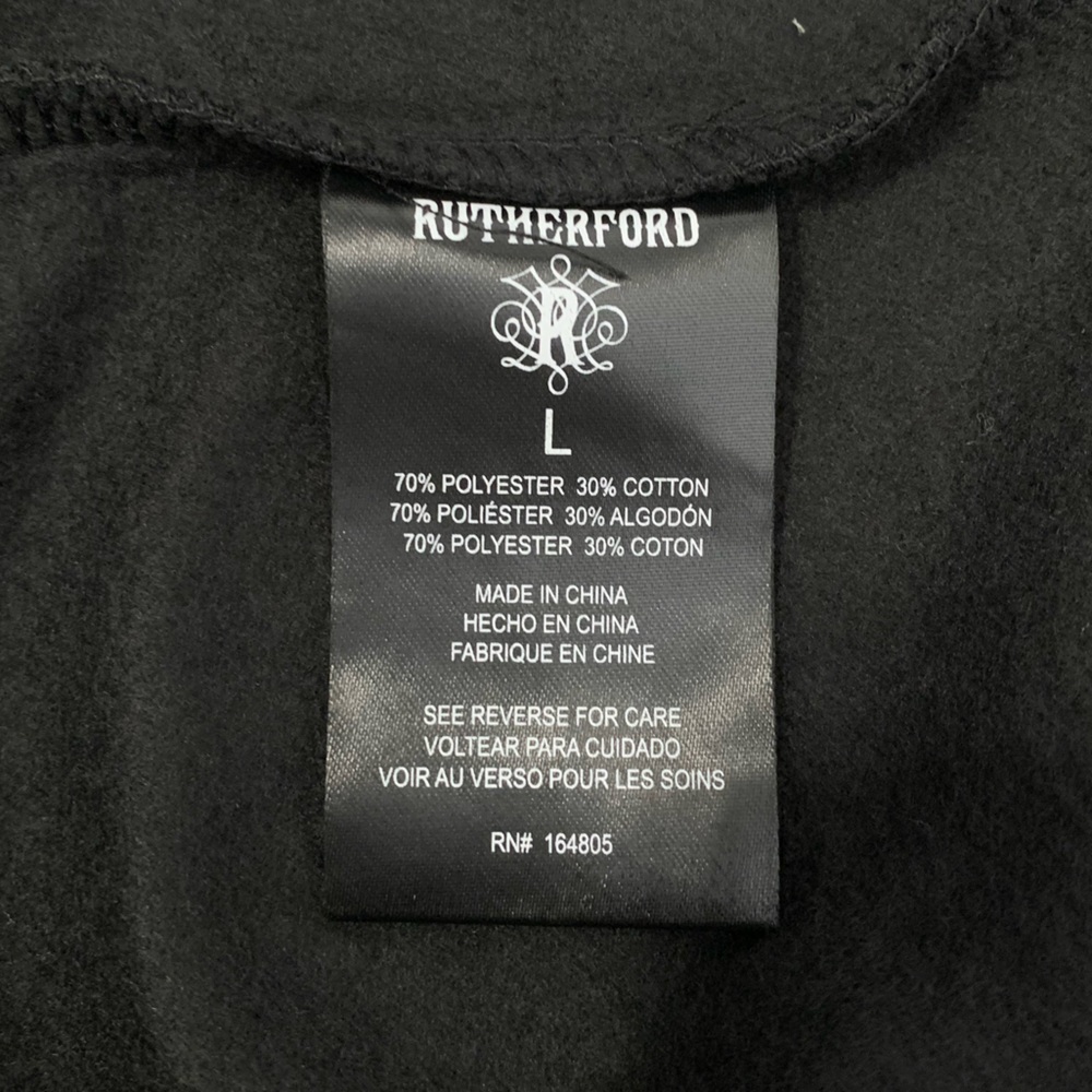 Rutherford Fall Winter 2021 Crewneck Black Pullover Graphic Sweatshirt - Large - Picture 6 of 6